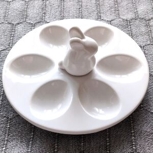 Deviled egg plate bunny serving dish Easter Tag